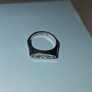 Silver Geometric Ring
